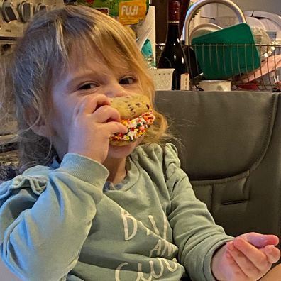 A Child Enjoying a LoloWich Ice Cream Sandwich